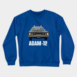 Adam 12 - Patrol Car - 60s/70s Cop Show Crewneck Sweatshirt